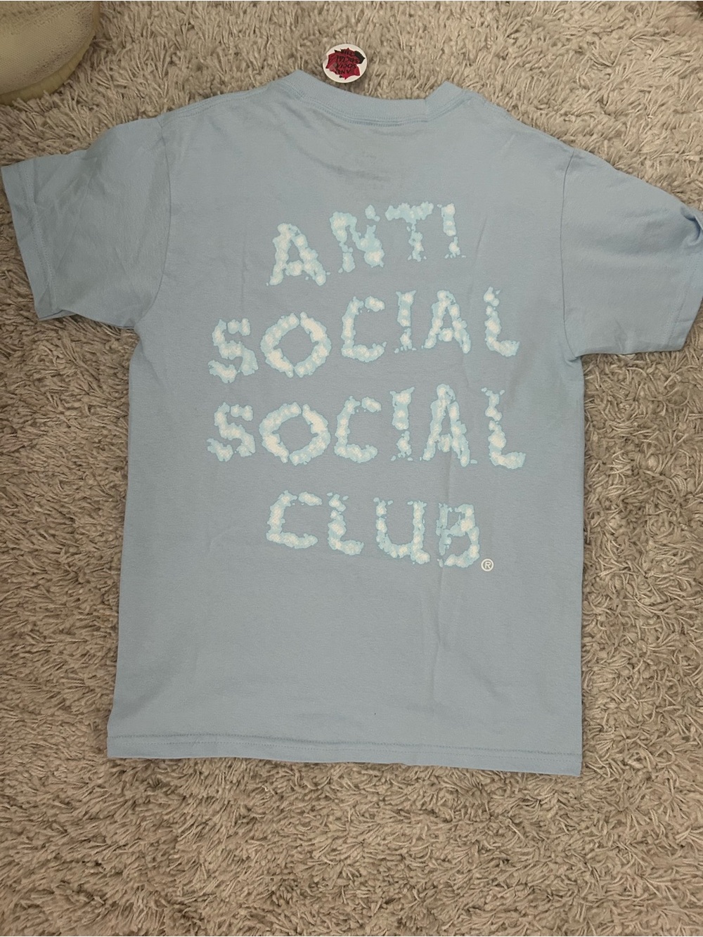 Anti Social Social Club Pale Blue Cloud Logo Tee